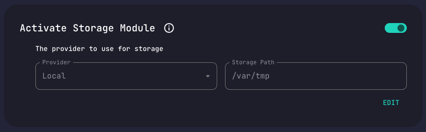 Configuration Edit Local